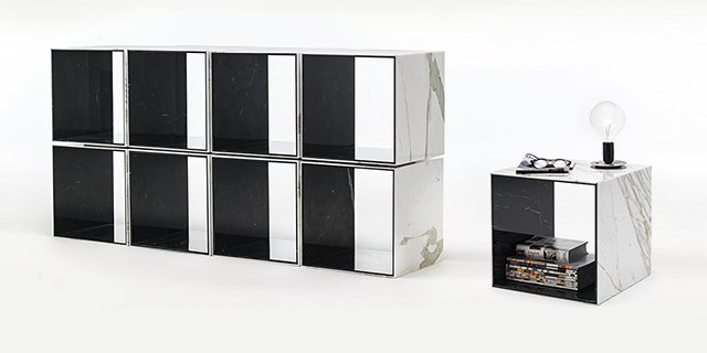 Cube modulaire en marbre