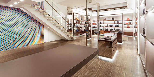 Revêtement de sol du sous-sol en marbre